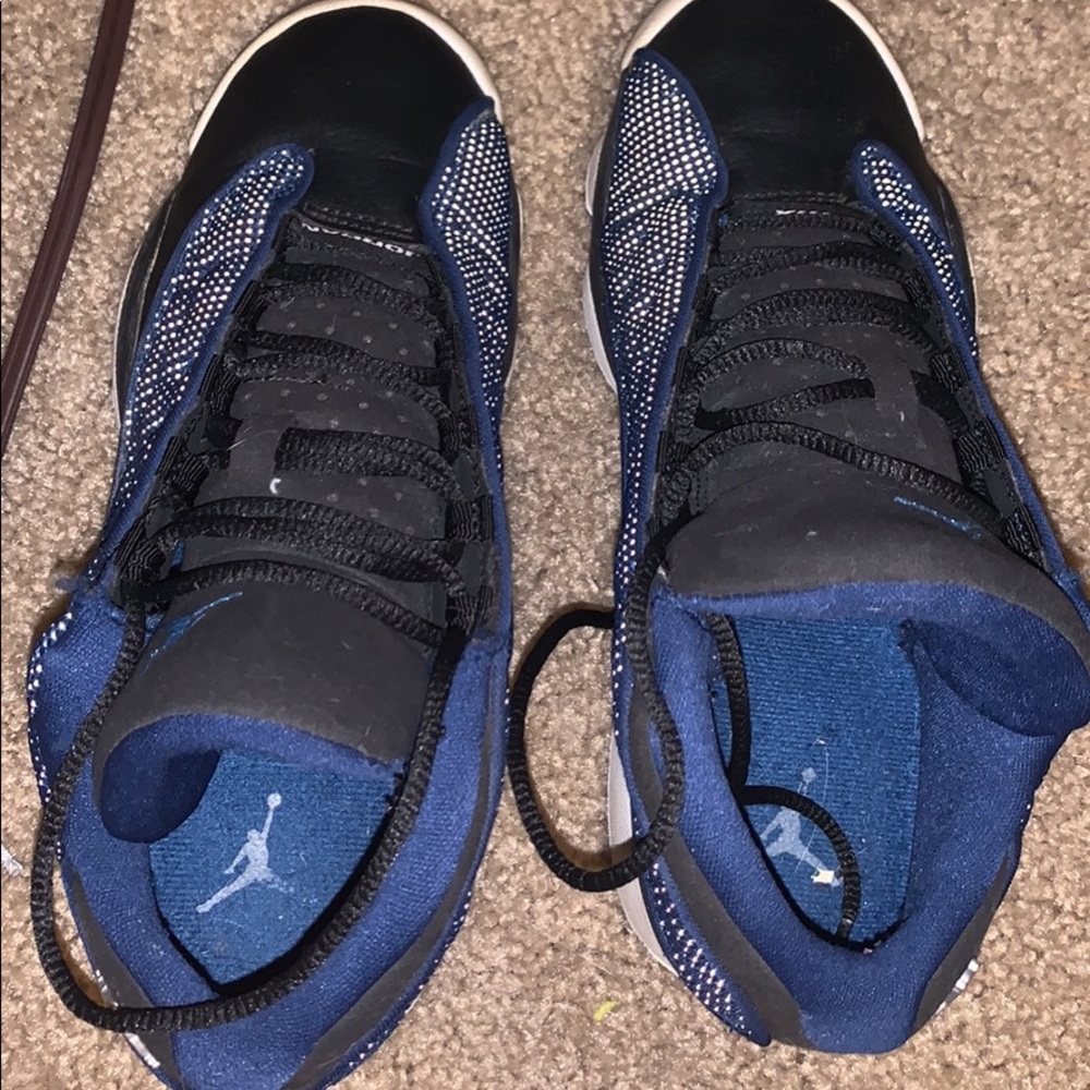 Blue and Black Jordan 13’s Size 5.5